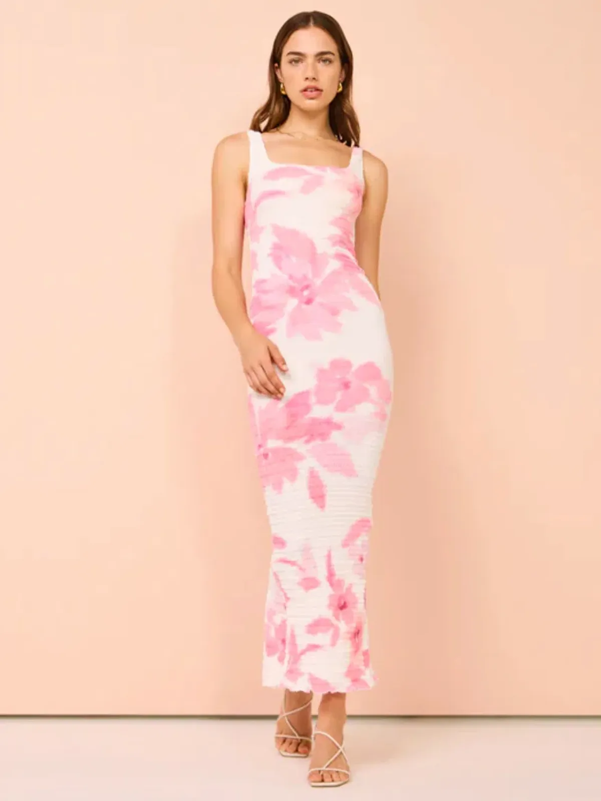 L'Idee Cruise MIdi Dress White Floral Size XS / AU 6 - Image 2