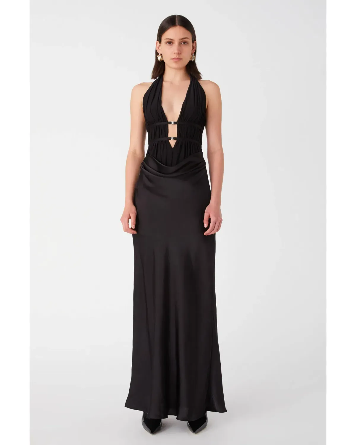 Misha Celine Maxi Gown Black SIze 10 - Image 2