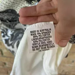 Moss & Spy Shift Bodycon Dress Black & White Sequin Size AU 8  for rent on The Volte - image 4