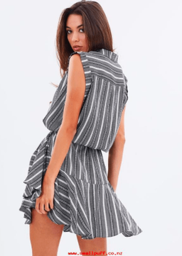 Shona Joy Phoenix Drawstring Dress for rent on The Volte - image 2