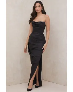 House of CB Adrienne Corset Maxi Dress in Black Size S / AU 8 for rent on The Volte - image 2