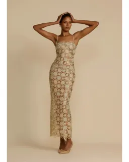 Arcina Ori Kendra Maxi Dress Gold Size XL / AU 14  for rent on The Volte - image 2