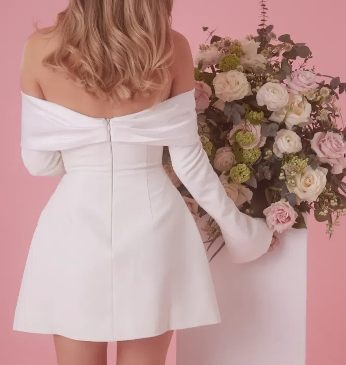 Odd Muse The Ultimate Muse Bow Mini Dress White Size 6 - Image 4