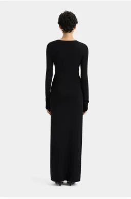 Sir the Label Kinetic Beaded Long Sleeve Maxi Dress Black Size 0 / AU 6 for rent on The Volte - image 3