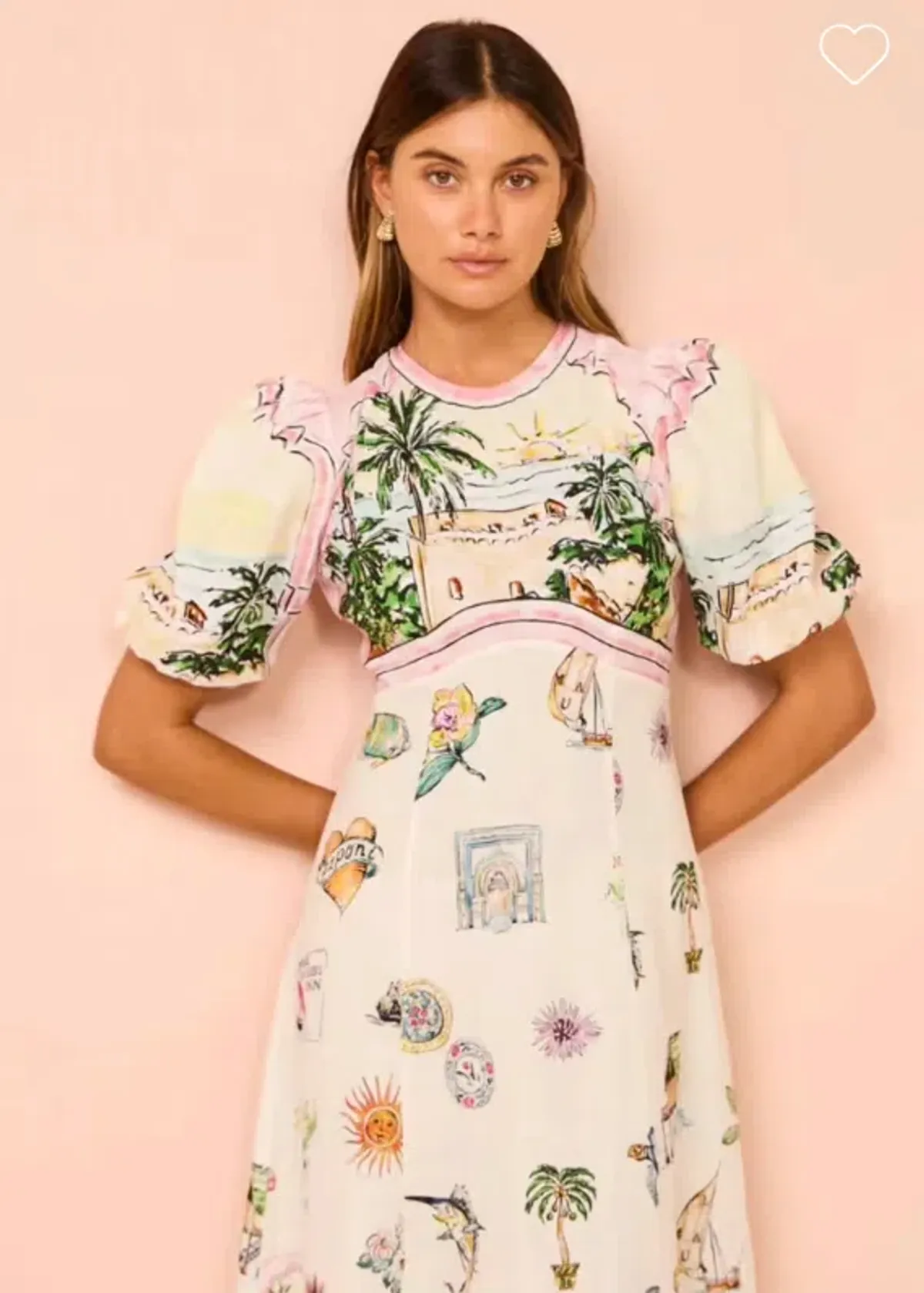 Alemais Sunset Midi Dress Multi Print  Size 12 - Image 5