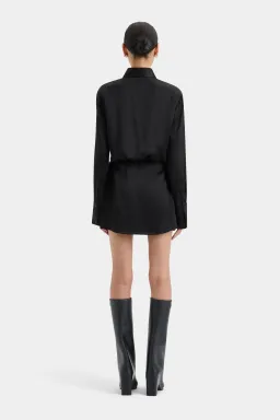 Sir the label Sorrento Shirt Dress Black Size AU 8  for rent on The Volte - image 3