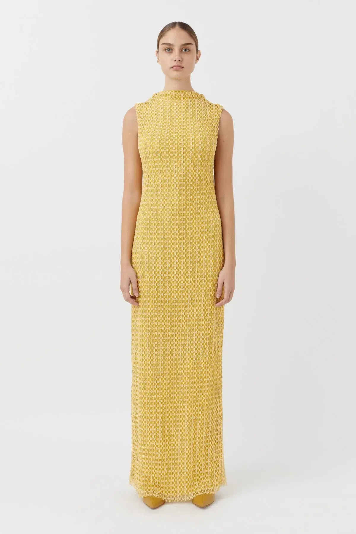 Camilla and Marc Riviera Column Dress Yellow Size 8 - Image 4