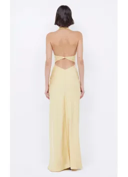 Bec & Bridge Solare Halter Dress Citrus Yellow Size S/AU 8 for rent on The Volte - image 3