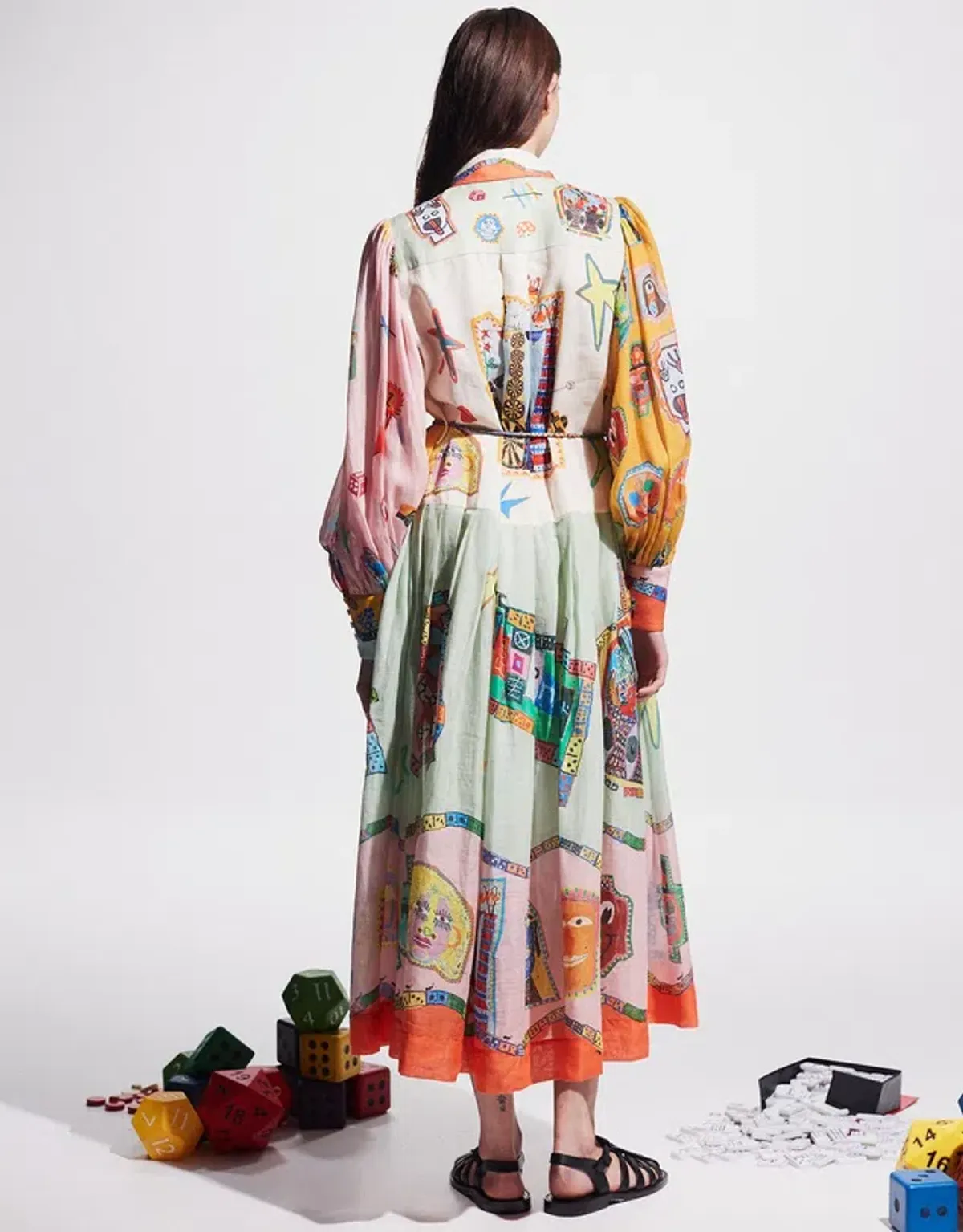 Alemais Players Shirt Dress Print Size 8 - Image 2