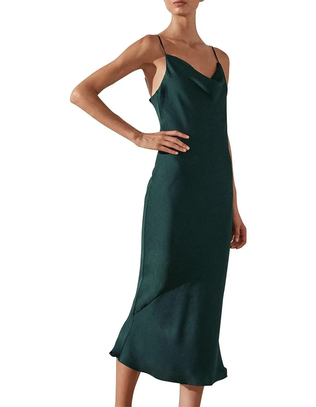 Shona Joy Sawyer Slip Dress Green Size 12 - Image 2