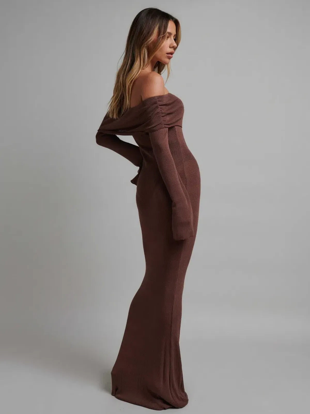 Bayse Brand Slaya Maxi Dress Bark Brown Size M / AU 10 - Image 3