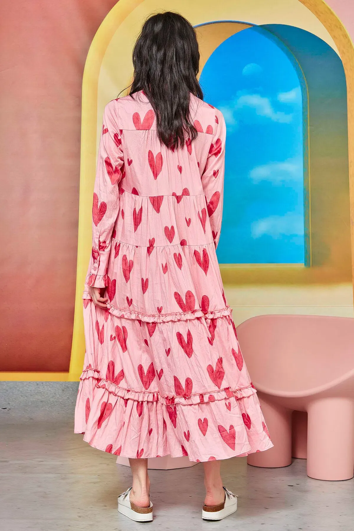 Coop by Trelise Cooper The Full Swoon Dress Heart Full Print Size S / AU 8 - Image 3