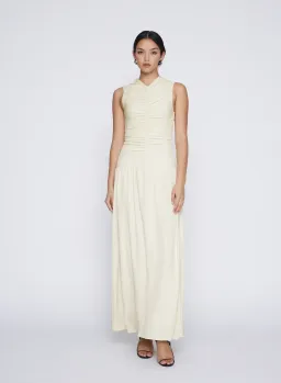 Anna Quan Fleur Midi Dress in Vanilla Size 14 for rent on The Volte - image 1