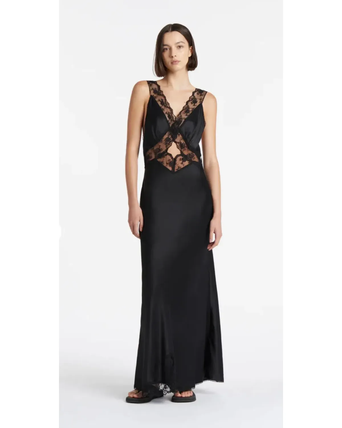 Sir The Label Aries Cut Out Gown Black Size 1 / AU 10 - Image 1