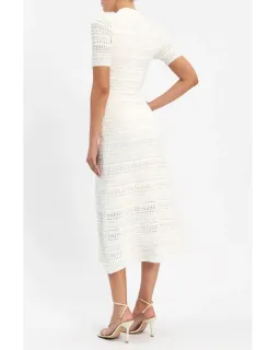 Rebecca Vallance Magnolia Knit Dress White Size S / AU 8 for rent on The Volte - image 3