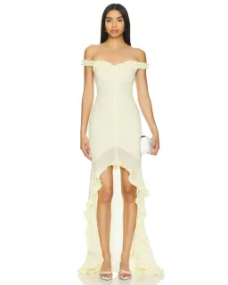 Majorelle Chandra Gown Yellow Size XS / AU 6 for rent on The Volte - image 2