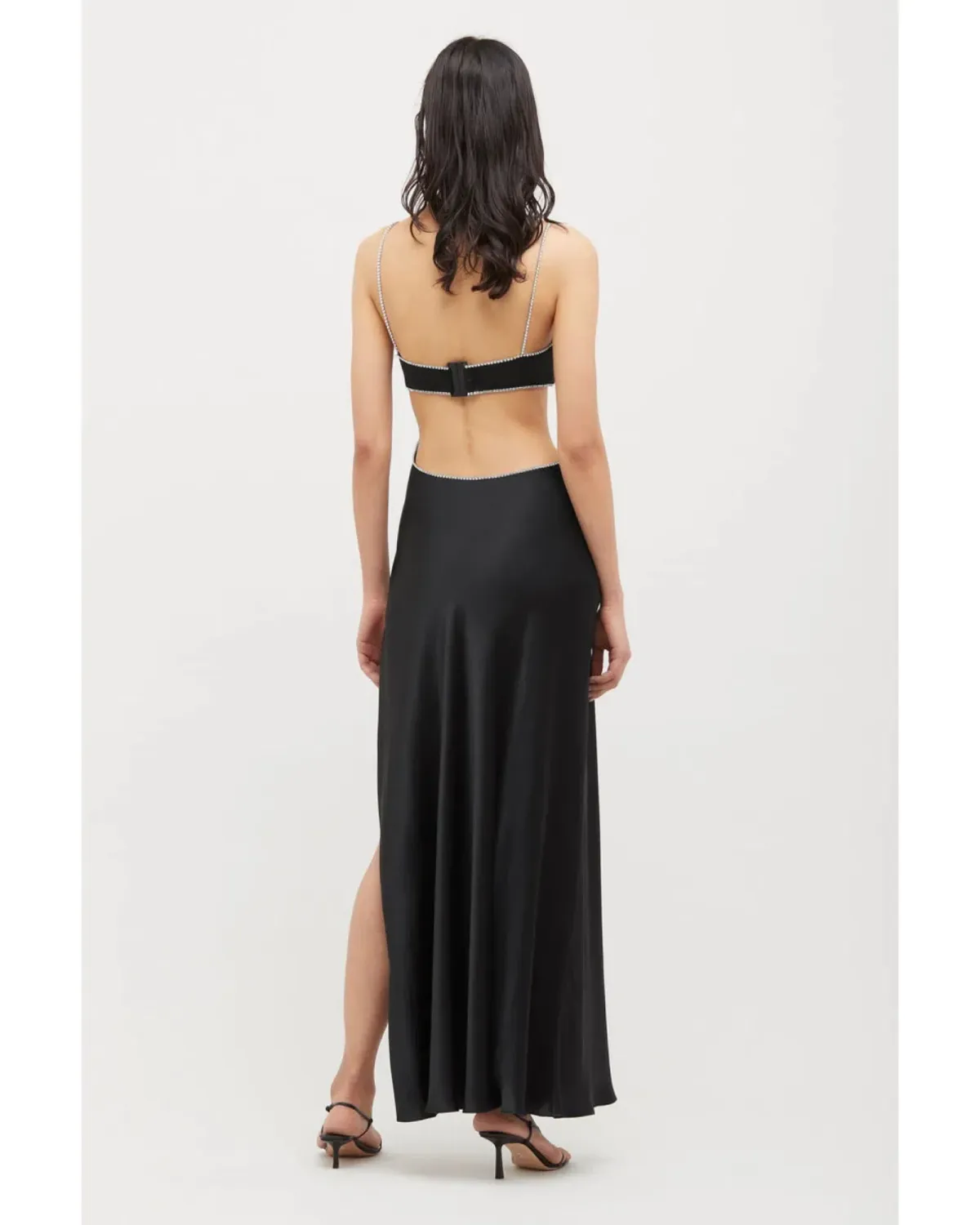 Michael Lo Sordo Symic Crystalline Luna Dress Black Size AU 8 - Image 2