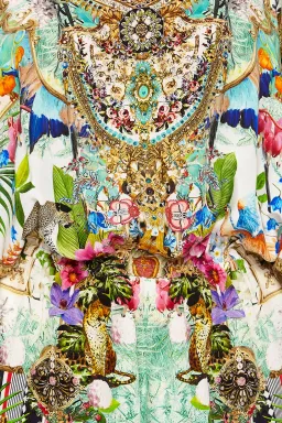 Camilla Franks Drop Shoulder Playsuit Champagne Coast Print Size M /AU 12 for rent on The Volte - image 7