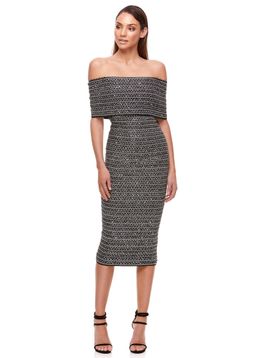 Eliya The Label Lenora Midi Dress Grey Size 8 for rent on The Volte - image 1