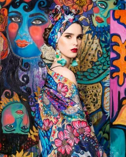 Sarah Hickey Art Silk Kimono Almost One Of A Kind Size 18 for rent on The Volte - image 2