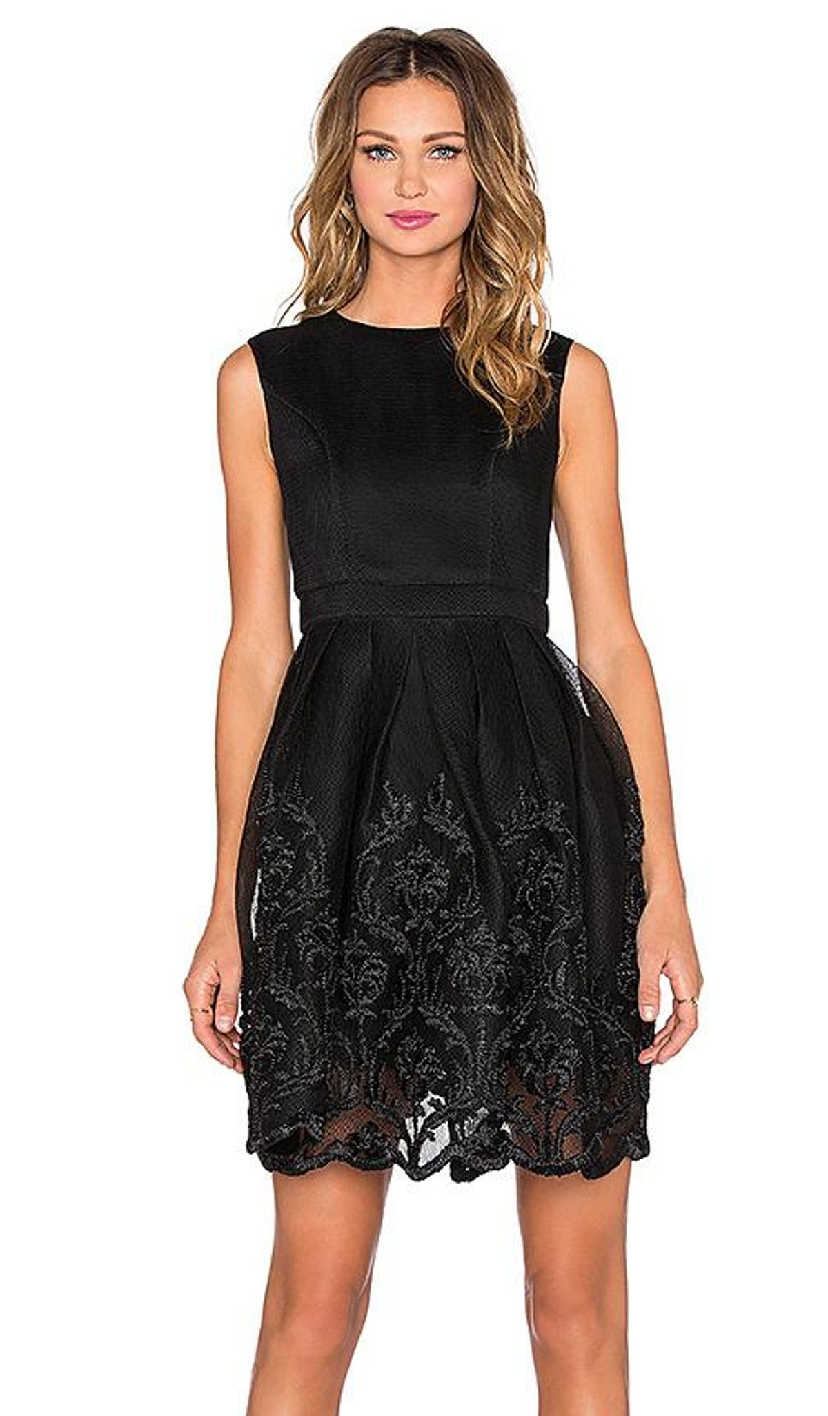 Bronx and Banco Isabelle Puff Dress Black Size 8 - Image 1