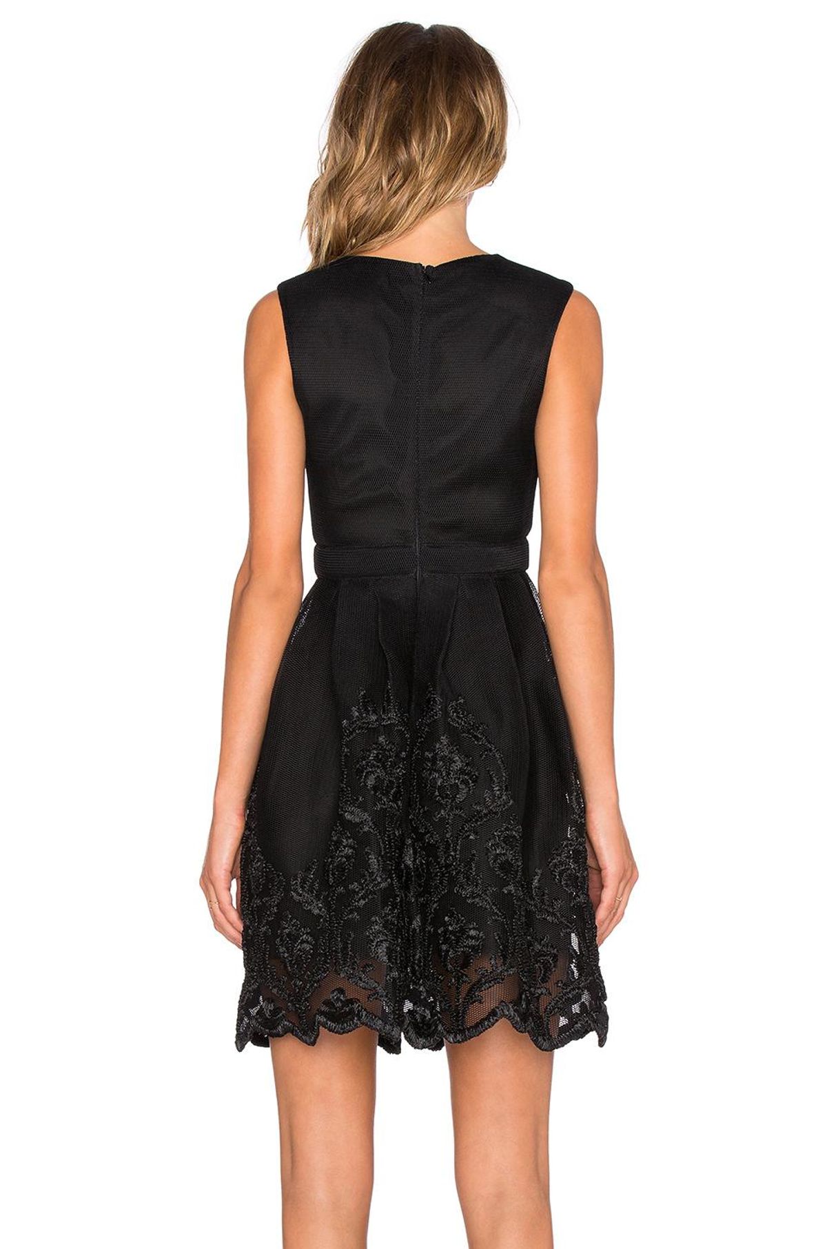 Bronx and Banco Isabelle Puff Dress Black Size 8 - Image 2