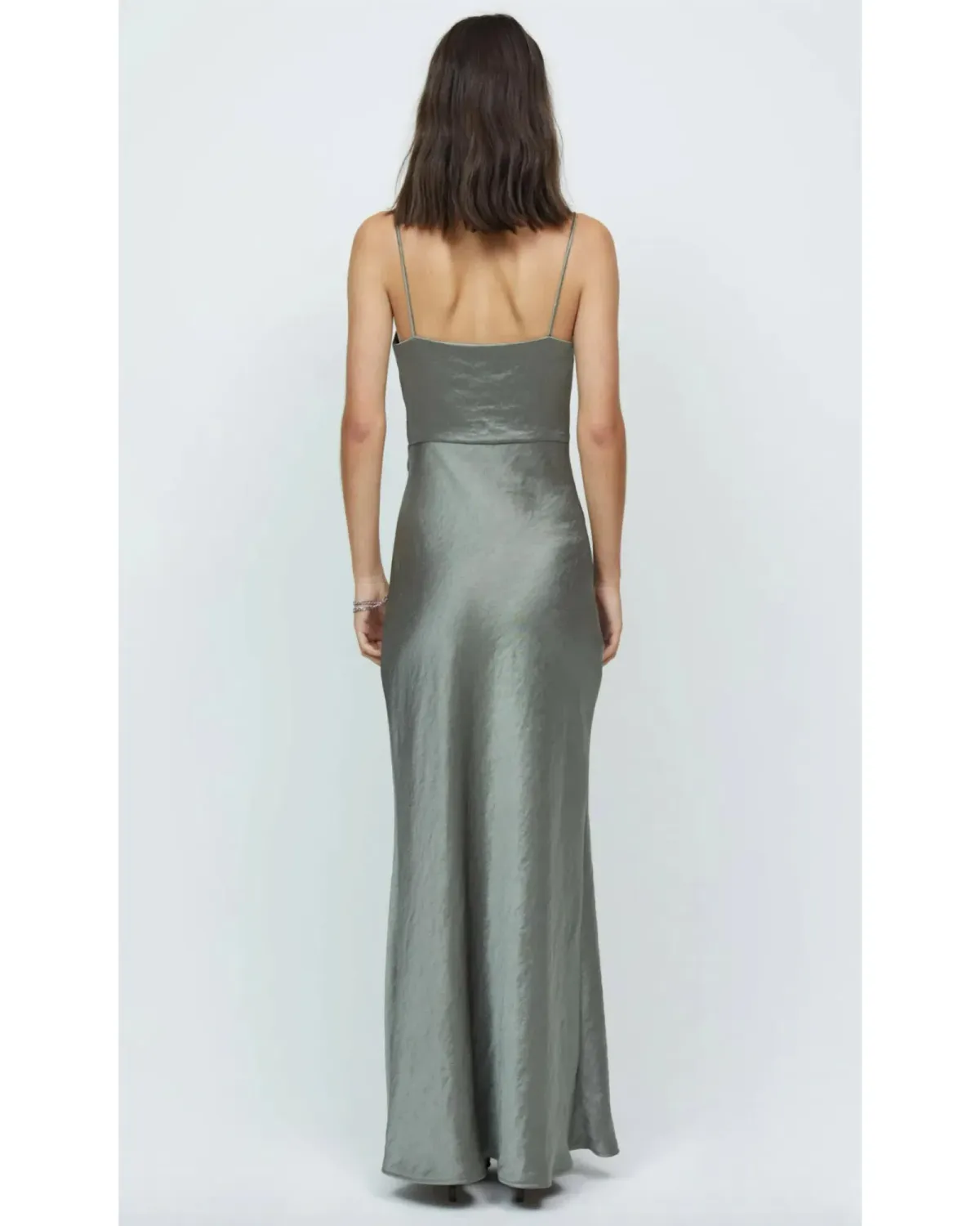 Bec & Bridge Nadia Maxi Dress Dark Olive Size AU 8  - Image 3