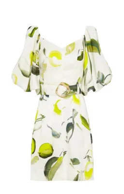 Aje Zest Mini Dress Tropical Lime Print Size 6 for rent on The Volte - image 4