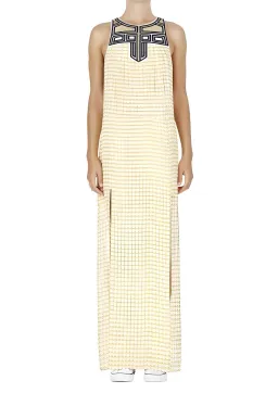 Sass & Bide Think Twice / The Element Embellished Silk Maxi Dress Yellow Size 6 for rent on The Volte - image 1