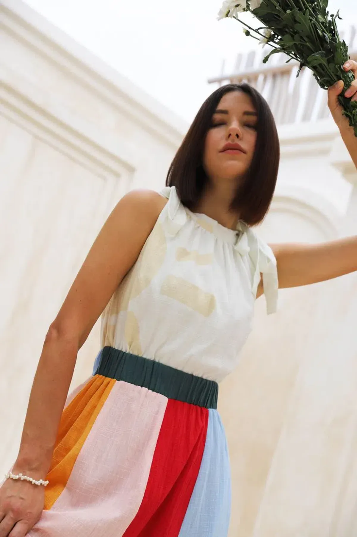 Frank & Dollys Casa Raya Cotton Reversible Fringe Maxi Dress Multi Size XS / AU 6 - Image 5