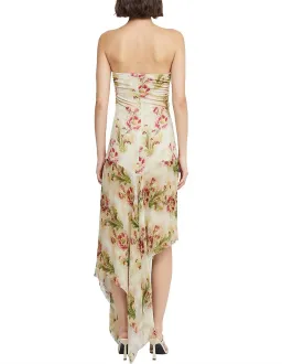 Bec & Bridge Monette Asym Strapless Maxi Dress Floral Size 6 for rent on The Volte - image 2