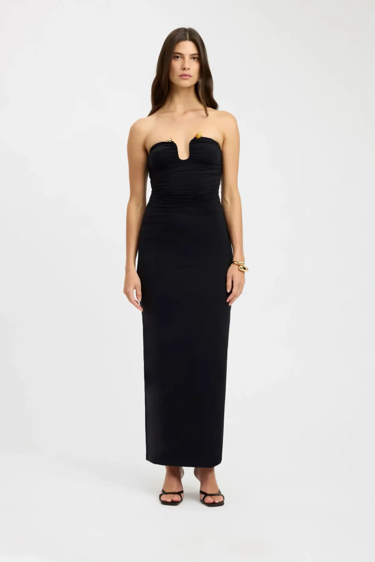 Kookai Tayla Trim Maxi Dress in Black Size 34 / XS / AU 6 - Image 1