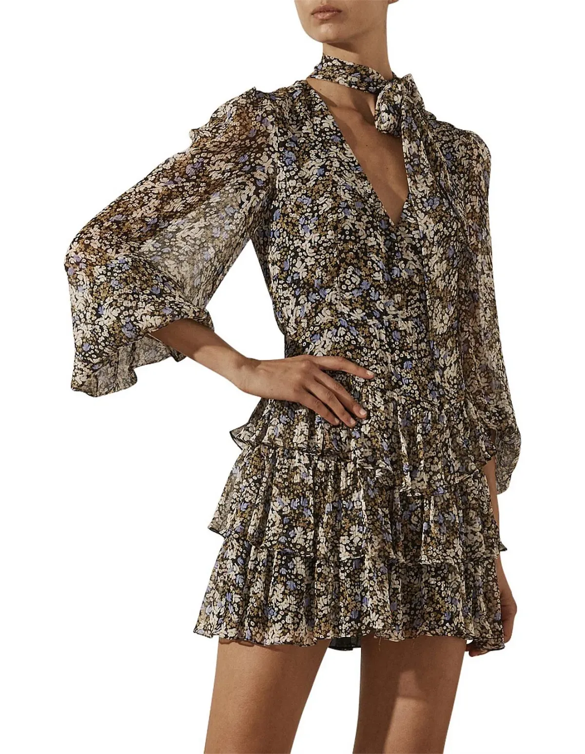 Shona Joy Valentina Dress Floral Size 6 - Image 3