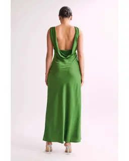 Meshki Nadia Maxi Dress in Emerald Size XS / AU 6  for rent on The Volte - image 3