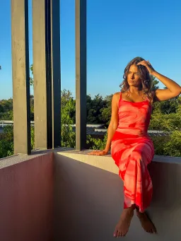 Kookai Haven Maxi Dress Strawberry Size AU 6 for rent on The Volte - image 6