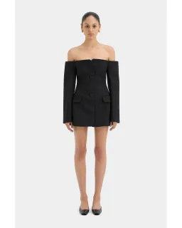 Sir The Label Sandrine Mini Dress Black Size AU 4-6 for rent on The Volte - image 1