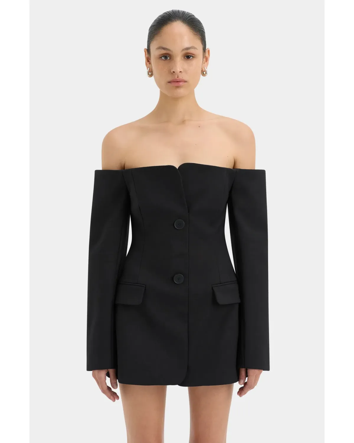 Sir The Label Sandrine Mini Dress Black Size AU 4-6 - Image 2