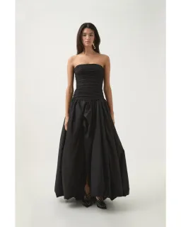 Aje Violette Bubble Hem Maxi Dress in Black Size AU 8 for rent on The Volte - image 1
