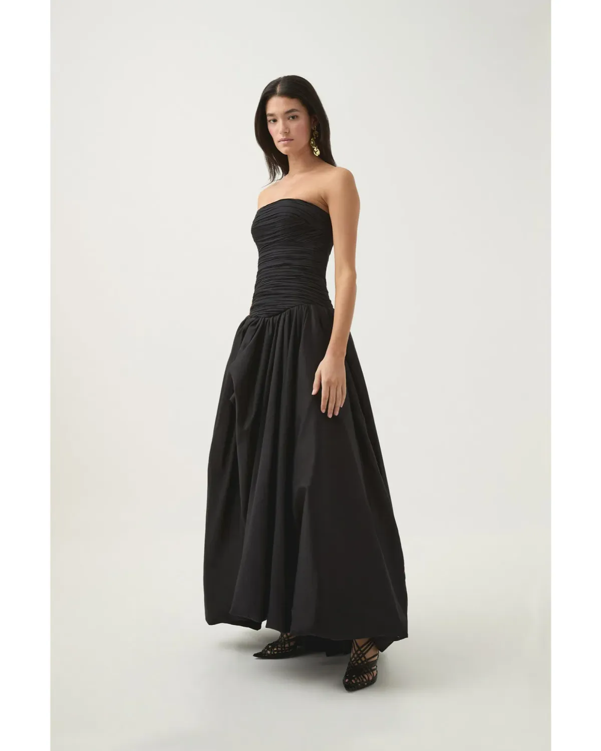 Aje Violette Bubble Hem Maxi Dress in Black Size AU 8  - Image 2