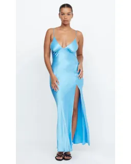 Bec & Bridge Ren Split Maxi Dress Topaz Blue Size AU 6 for rent on The Volte - image 1