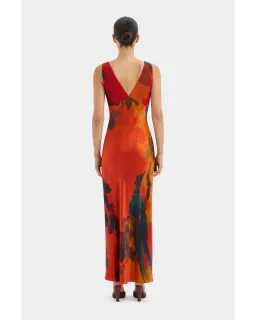 Sir The Label Lush V Neck Slip Dress Wren Print Size 0 / AU 6 for rent on The Volte - image 3