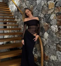 Benni Yasmin Off Shoulder Maxi Dress  for rent on The Volte - image 4