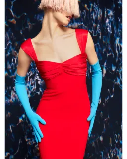 Solace London Calluna Maxi Dress in Red Size AU 4 for rent on The Volte - image 3