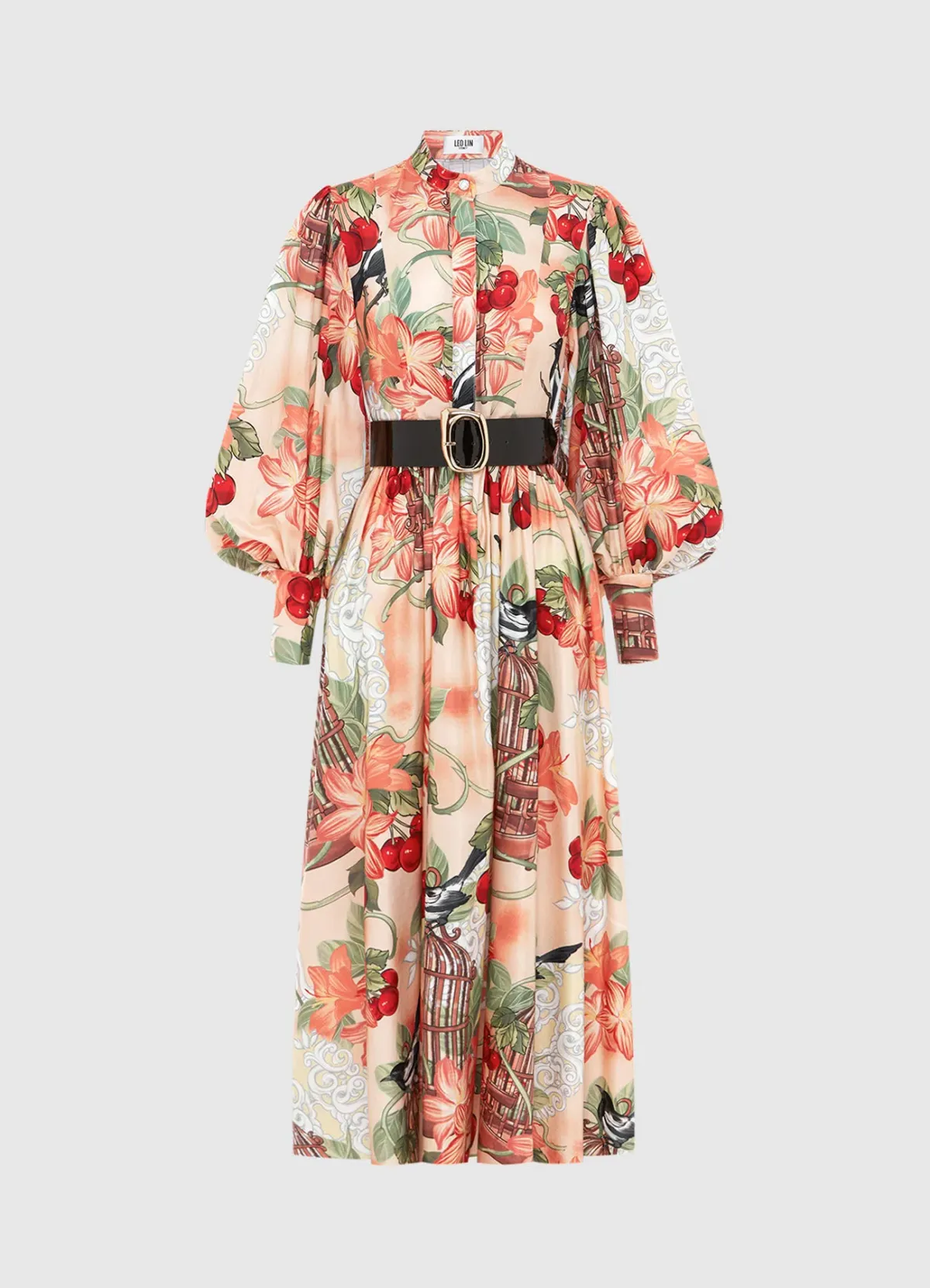 Leo Lin Nellie Midi Dress Azalea Print in Fortune Size AU 10 - Image 2