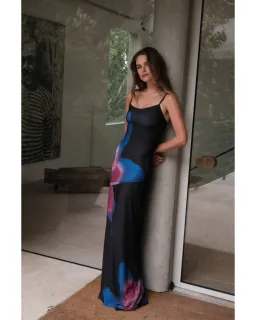 With Harper Lu Slip Dress Midnight Lily Floral Size S / AU 8 for rent on The Volte - image 2