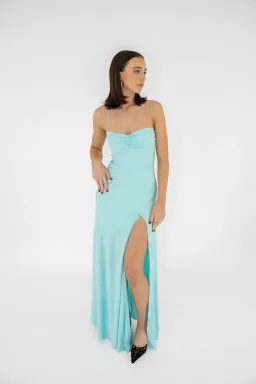 HNTR the Label Gaia Gown Aqua Size S / AU 8 for rent on The Volte - image 1