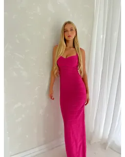 Herve Leger Bandage Gown Pink Size S / AU 8 for rent on The Volte - image 2