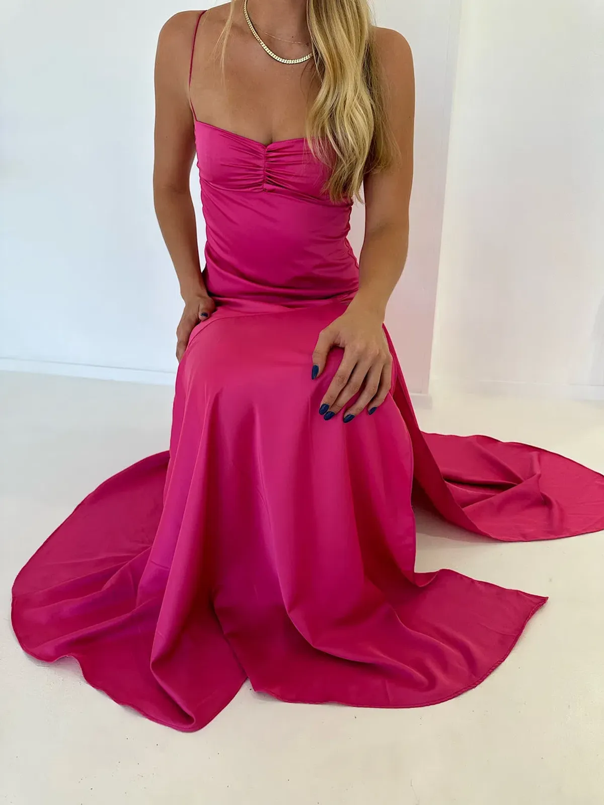 HNTR the Label Gaia Gown Hot Pink Size M / AU 10 - Image 2