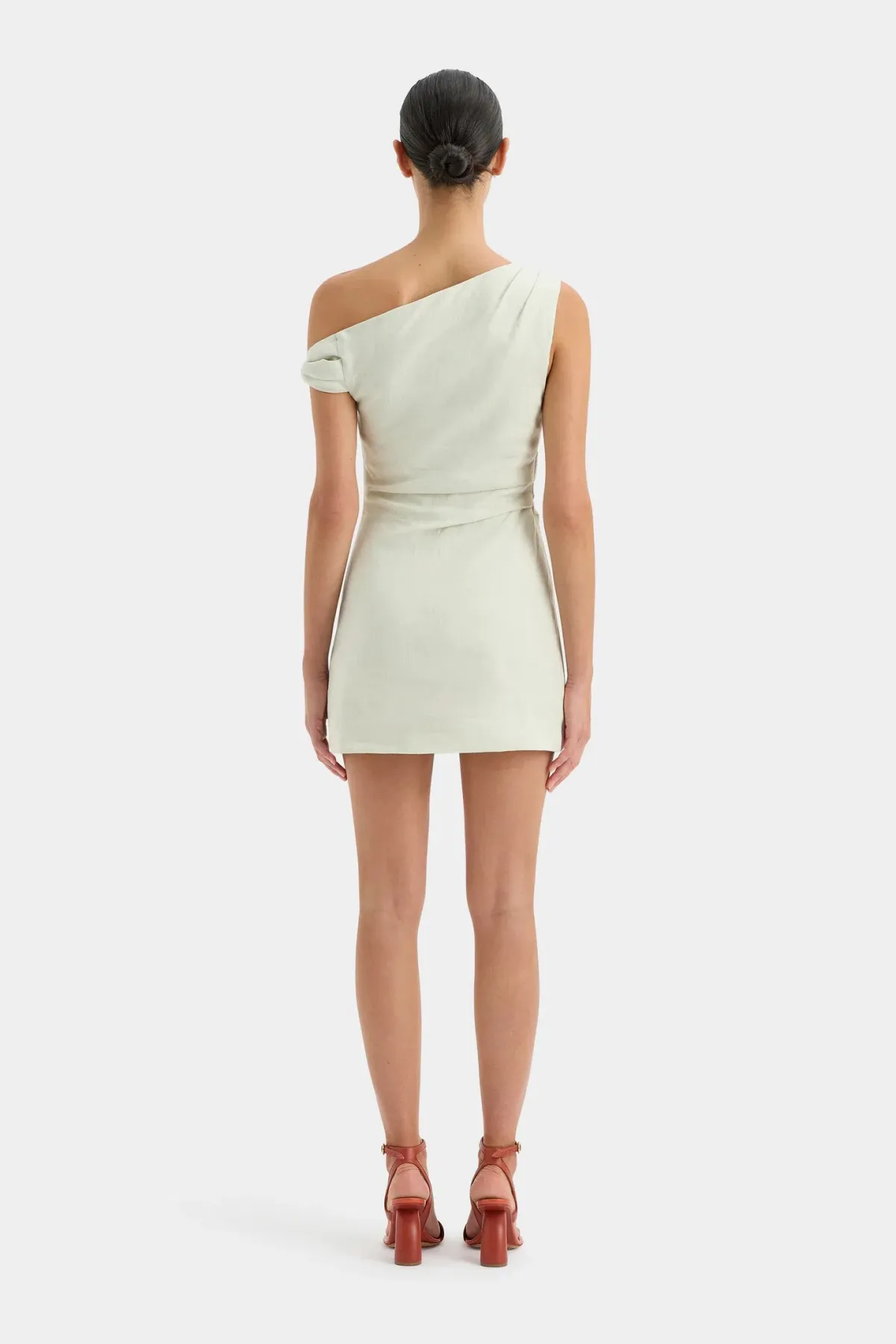 Sir The Label Iris Twist Mini Dress Light Sage Size 1 / AU 8 - Image 3