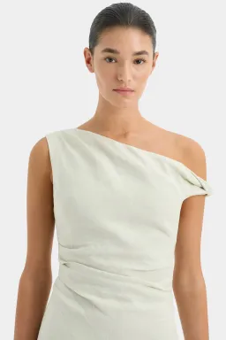 Sir The Label Iris Twist Mini Dress Light Sage Size 1 / AU 8 for rent on The Volte - image 5